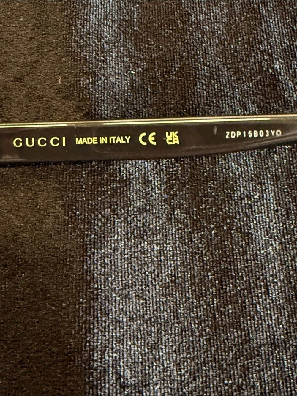 Gucci Black Round Sunglasses with Dark Lenses